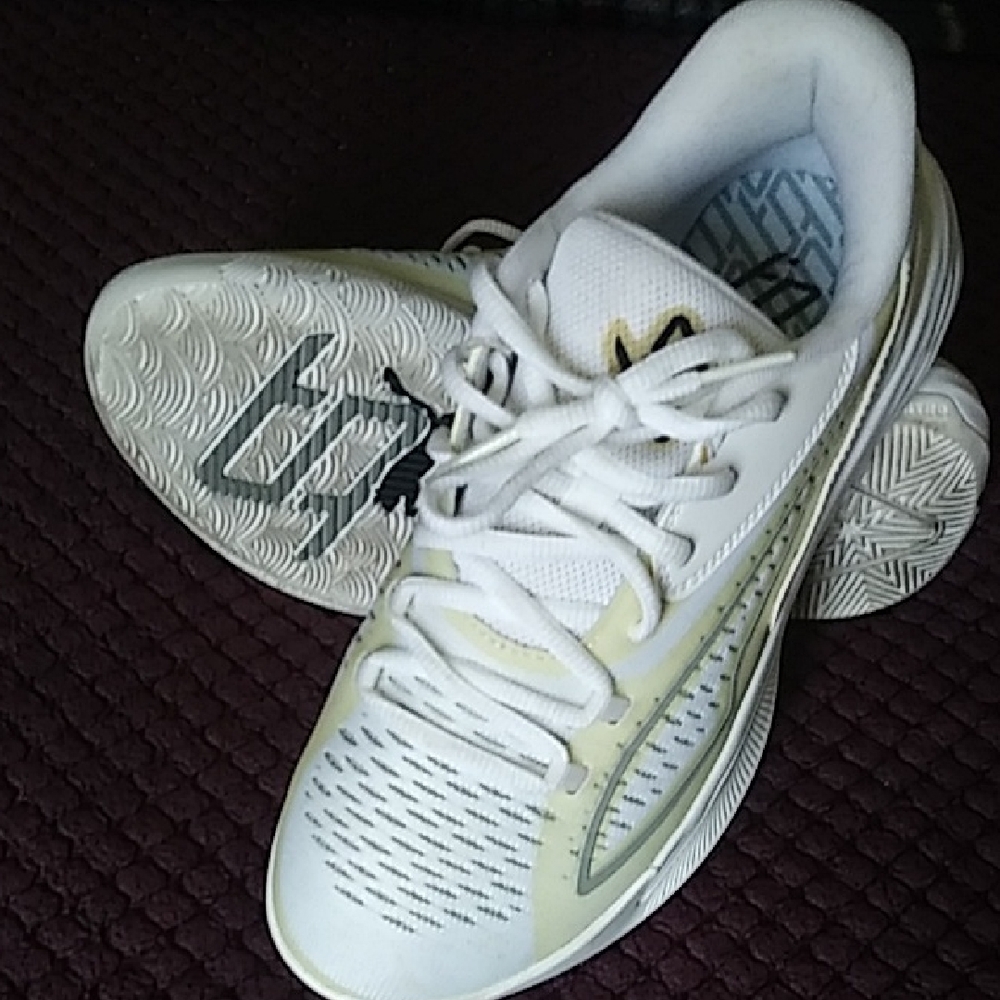 Puma White Basketball Sneakers